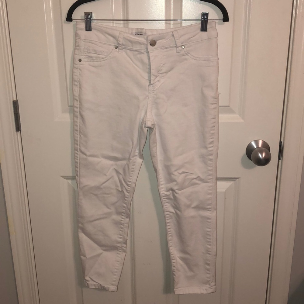 White Denim Capris